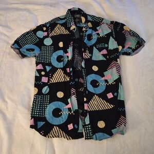 Geometric Patterned Men's Shirt
